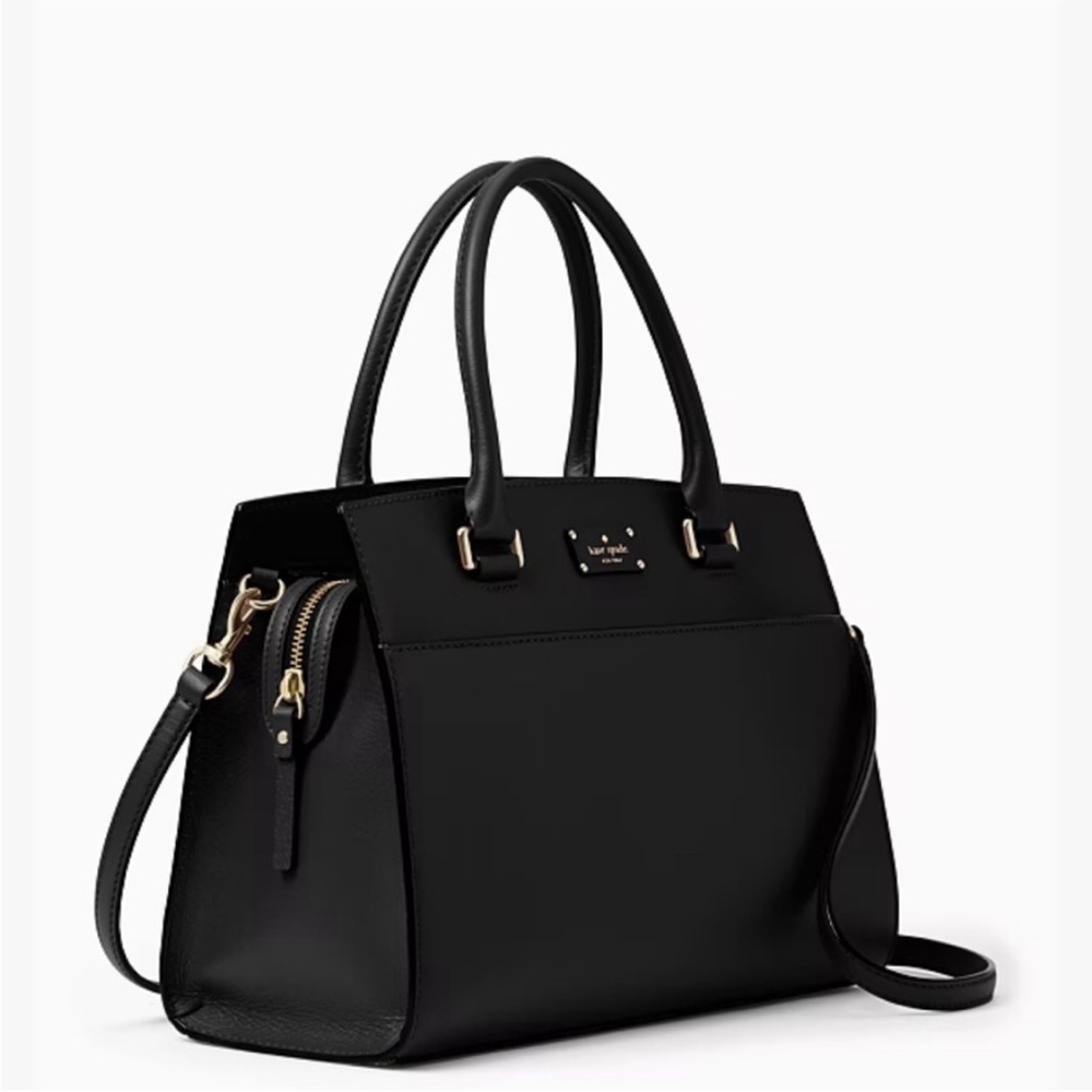 Kate Spade New York Caley Grove Street Leather Satchel Crossbody Bag